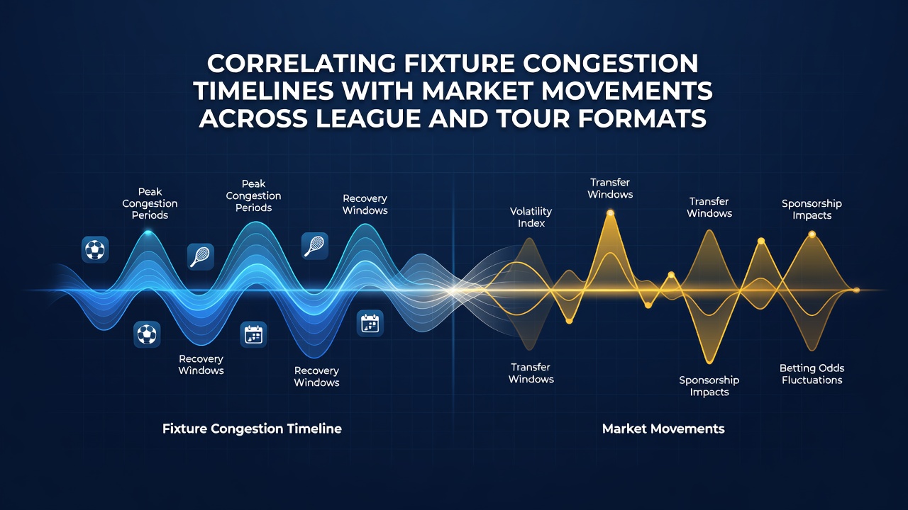 Graph illustrating odds fluctuations during congested fixture periods in multiple sports