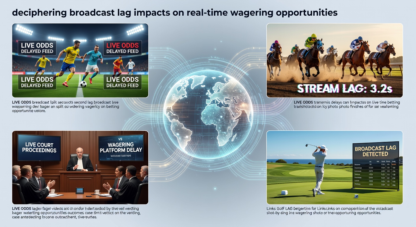 Broadcast feed monitors displaying live soccer and horse racing events with timing overlays