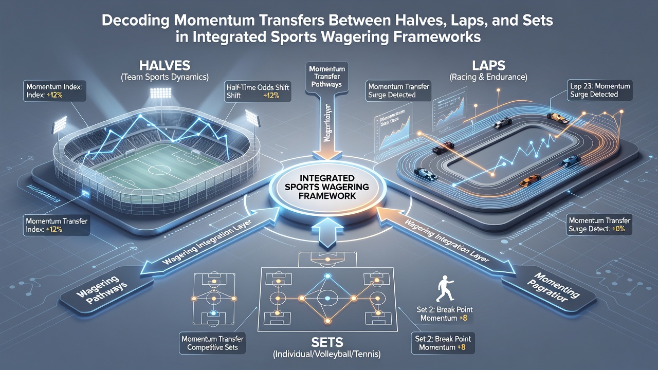 Integrated dashboard displaying live momentum data across football, racing, and tennis segments