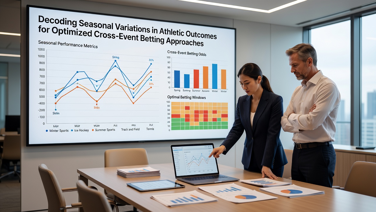 Data visualization of seasonal performance trends across multiple sports for betting analysis