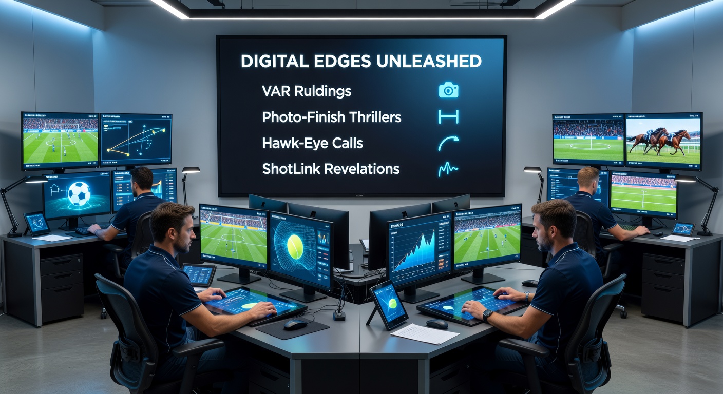 Close-up of a photo-finish in horse racing, showing split-second margins captured by high-speed cameras