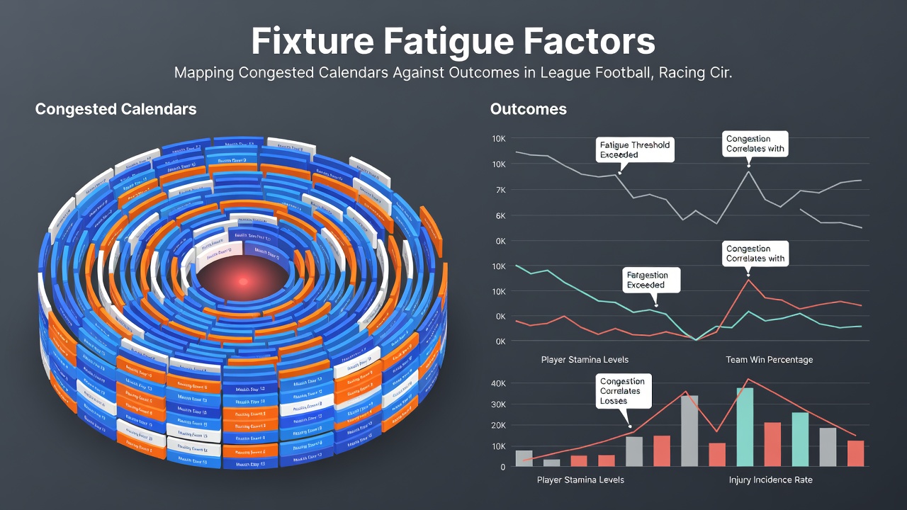 Performance metrics showing fatigue impact in multi-sport congested schedules