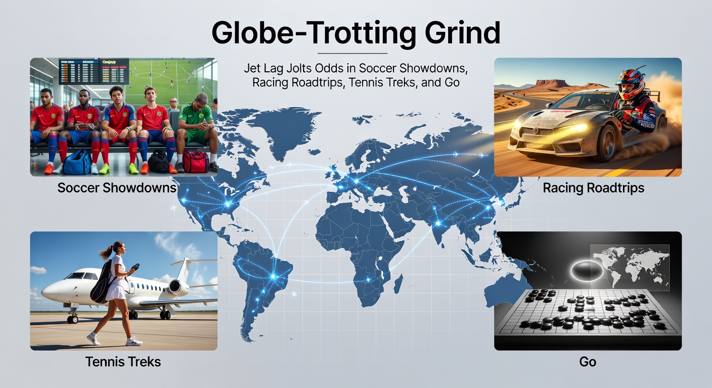 Horse and jockey mid-race on a sunlit track, evoking the intensity of international racing meets strained by travel demands