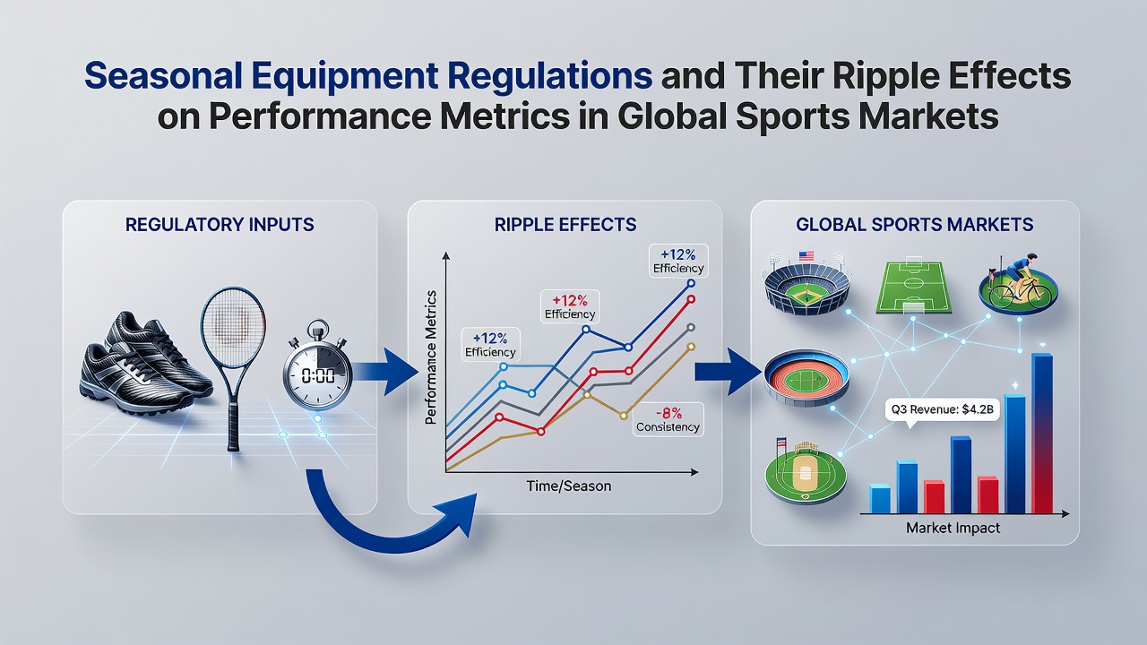 Athletes adjusting equipment under seasonal regulations during an international competition