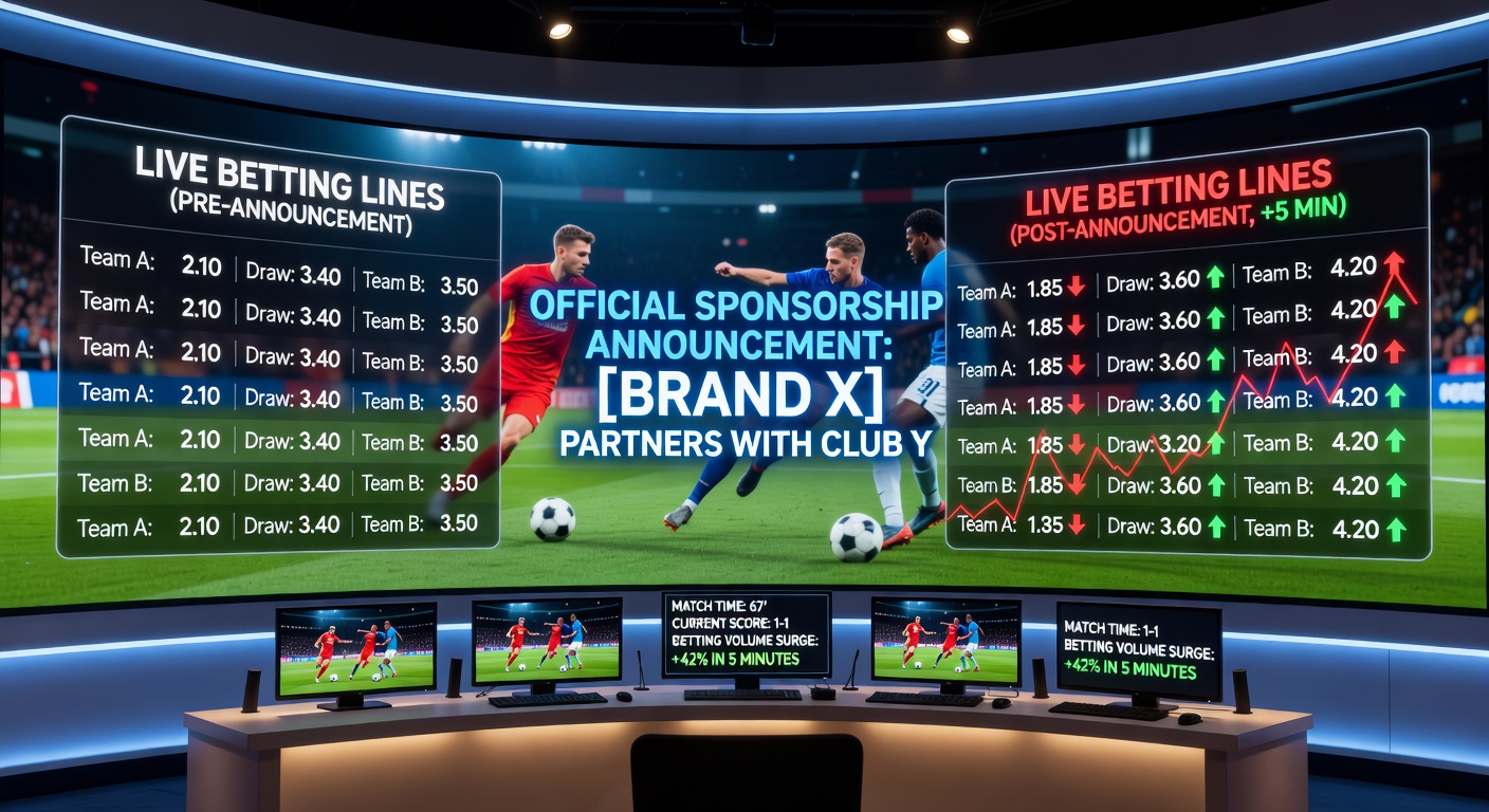 Live betting adjustments at a tennis open following a player sponsorship reveal