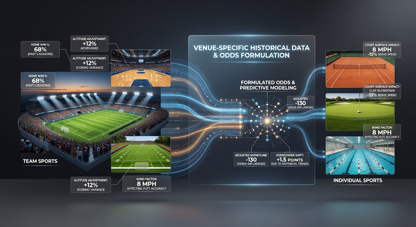 Detailed venue heat maps and historical performance tables used by odds compilers to adjust probabilities for upcoming fixtures